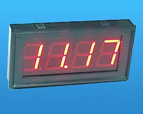 LARGE CHARACTER 3-1/2DIG. LED PANEL METER/9VDC